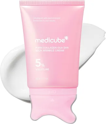 Crema Antienvejecimiento Medicube PDRN Colágeno Gua Sha para el Cuello - 90 g | Gua Sha Facial