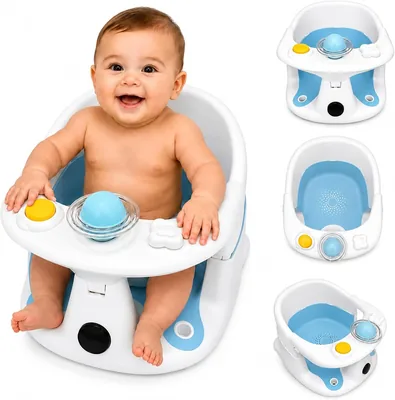 Asiento para Bañera Bluelander con Termómetro