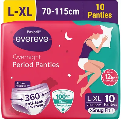 Evereve Ultra Absorbent Disposable Period Panties, L-XL