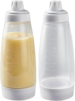 2 Pack Pancake Batter Dispenser Silicone Bottles