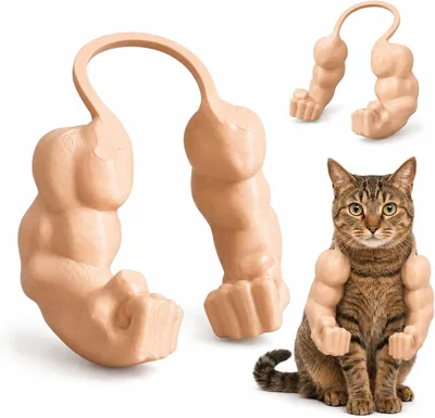 猫や犬の写真撮影用 腕/筋肉 アクセサリー ハロウィン ネック吊り下げ型 軽量 プラスチック