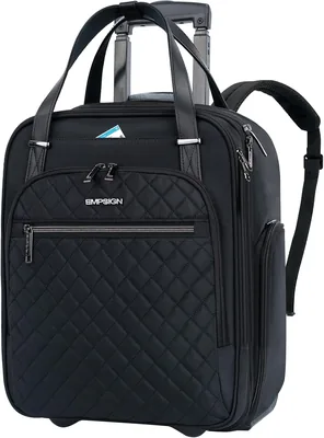 EMPSIGN 16" Rolling Backpack - Black
