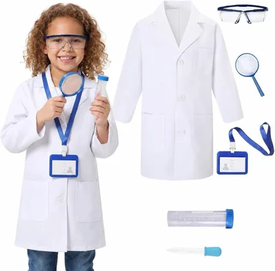 Scientist Costume Set - White Lab Coat for Kids