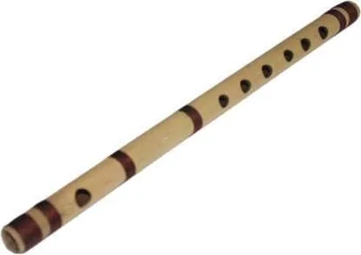 KOSWEEM Round Traditional Handmade Wooden Bamboo Flute Basuri Musical Instrument For Gifting And Janmastami, (Pack Of 1)