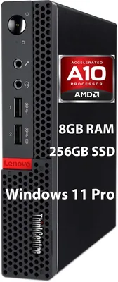 Lenovo ThinkCentre M715Q Tiny 8GB 256GB AMD A10-9700E