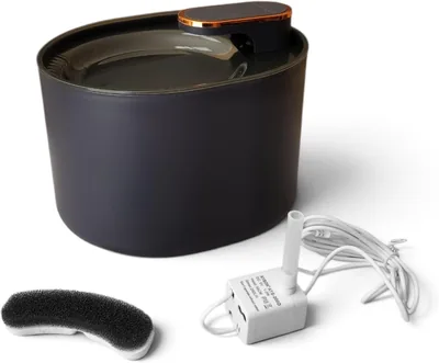 Pet Water Fountain Bowl for Cats & Small Dogs 2.5L Navy