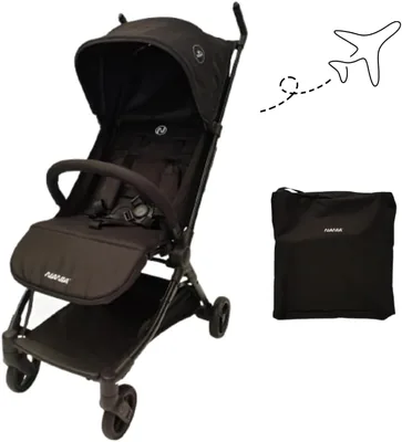 Poussette Ultra-Compacte Nania Babyjet, Homologuée pour les Cabines d'Avion, 4.5 kg, Réglable et Inclinable (0 à 15 kg)