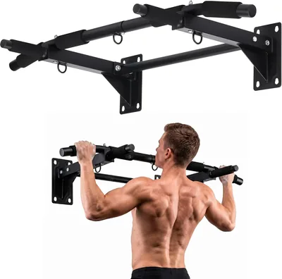 Barra para Dominadas FORA Multi-grip Max 200kg (Acero) + Anillos TRX + Bolsa de Boxeo