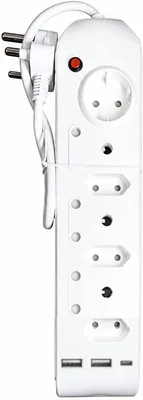 M-07A-USB 7-Way Multi-Plug with USB-A & USB-C Ports | Surge Protection