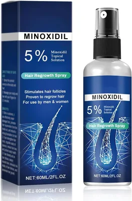 Minoxidil 5% Hair Serum Spray - Thicker Hair & Beard, 60ML Best Deal