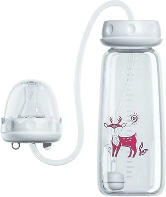 Hands-Free Anti-Colic Baby Bottle with Nipple Straw 3 en 1 Pacifier Bottle | Best Deal