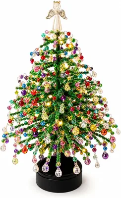 DIY Beaded Christmas Tree Kit with Lights - Best Deal