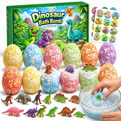 AR Trading Dinosaur Bath Bombs for Kids