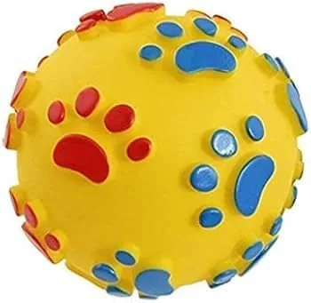 Squeaky Ball Dog Toy for Energetic Puppies & Medium Dogs