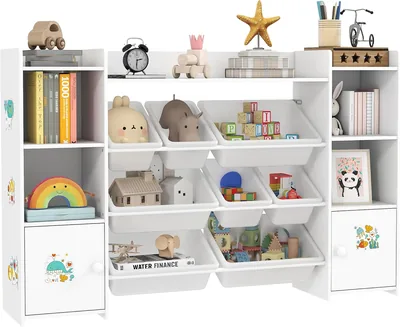 Qaba Kids Bookshelf & Toy Storage - 8% Off