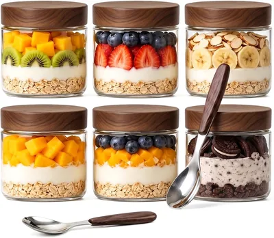 Doubleggs Overnight Oats Jars 6 Pack 350ML