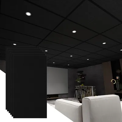 BaseNoir 24 PCS Acoustic Ceiling Tiles - Best Deal