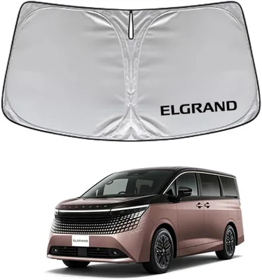 エルグランド 4世世代用、E53型用 フロントウィンドウ 日よけ ライト断熱 UV保護 カーアクセサリー