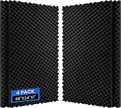 Focusound 4 Pack Acoustic Foam Panels 10% Off