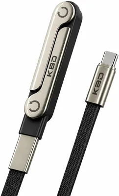KBD PowerLink™ 240W USB-C to USB-C Cable with Phone Stand