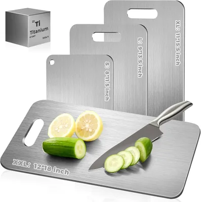 Katori Titanium Cutting Board - 100% Pure Titanium