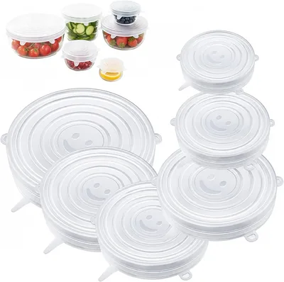 Silicone Stretch Lids 6PC Reusable Food Covers