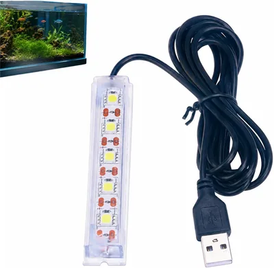 Submersible Aquarium LED Light USB Powered Fish Tank Bar