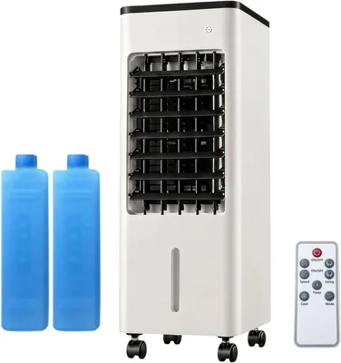 Mobiler Luftkühler ohne Abzugsrohr, Lüfter mit Wasserkühlung, Tragbarer Luftentfeuchter für Zuhause, Leiser Kühlventilator, Por