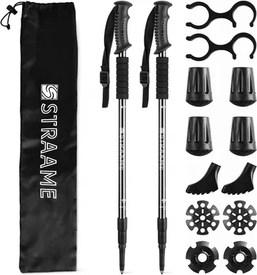 Straame Telescopic Walking Sticks 2 Pack