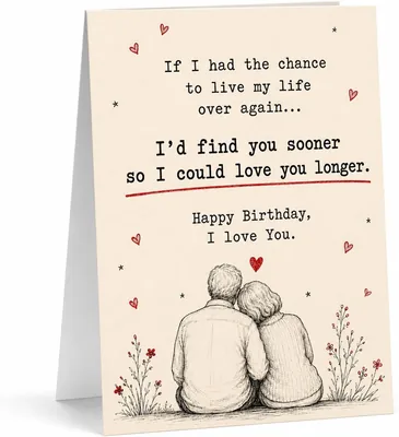 Romantic Birthday Card for Men Women - Best Deal