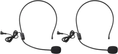 LICAEVEY Micrófono de Diadema, Micrófono con Cable de 3,5 Mm, Auricular de Diadema Portátil Omnidire