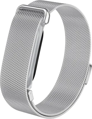 VeveXiao Metallisk Milanese Loop Strap Kompatibel med Google Fitbit Air Band | Stainless Steel Transterp Sportband Mot Transpiration