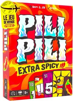 PILI PILI Extra Spicy - Jeu de société tactique et atmosphérique - 2 à 8 joueurs - 15 min - Cadeau original