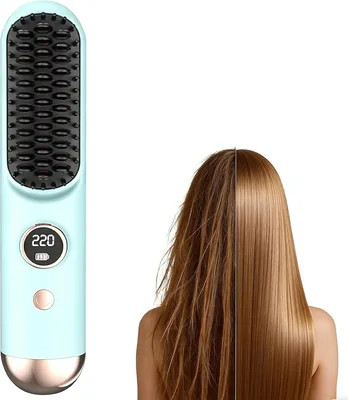 Hair Straightener Brush Portable Fast Heating - Best Deal