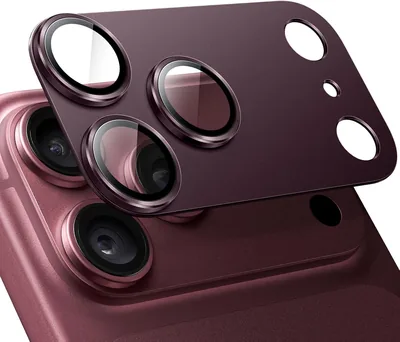 JETech Lens Protector iPhone 18 Pro Max Dark Cherry