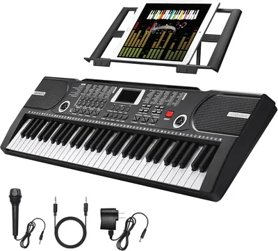 61 Key Keyboard Piano - Portable Electronic Music Keyboard