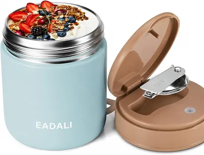 Eadali スープジャー 430ml ステンレス製内ボトル ホット