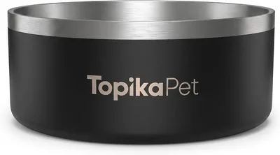 Topika Dog Bowls - Stainless Steel Feeder with Insulated Design