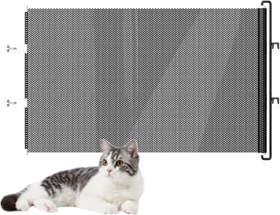 Retractable Dog Gate - Adjustable Stair Barrier