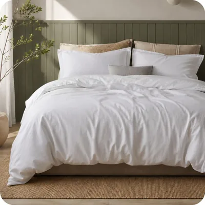 Duvet de Bambú ESQUIMAL Funda Individual 157 x 218 cm, Blanco