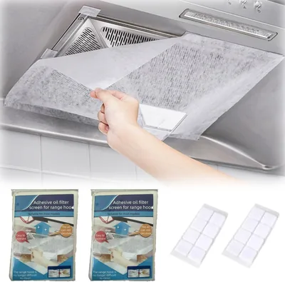 WPFANTAI 43x45cm 24枚セット キッチンファンフィルター スティック | 切れる