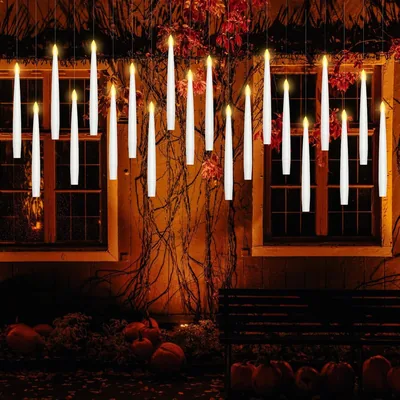 Ensemble de bougies à LED flottantes 10 pièces, flamme clignotante électrique | Bougies avec télécommande, bougies tapées à batterie flottantes