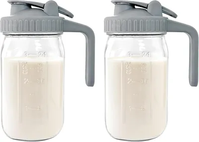 950ml Glass Breast Milk Pitcher with Lid