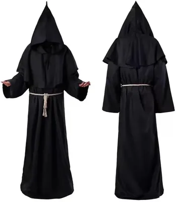 FEKQUST Medieval Monk Robe Costume