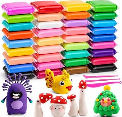 24 Colors Modeling Clay Set with Tools