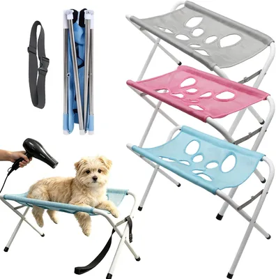 Generic Pet Care Badetisch für Hunde mit 8 Bissfesten Löchern | Stand-Hängematte für Haustiere, Entfernbare und Flucht-Sichere