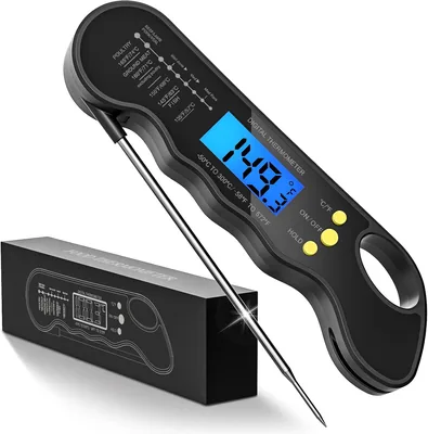 Instant Read Meat Thermometer - Fast Digital Food Thermometer