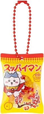 [スッパイマン] ちいかわ シーサーのおみやげやさん シャカシャカおかしキーホルダー（ハチワレ） - 最高の取引