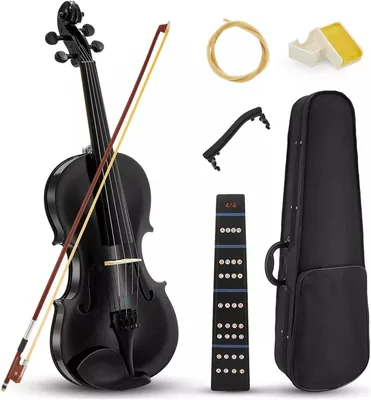 Violín Semiprofesional 4/4 con Estuche y Reposapiés - Acústico, Colofonia, Arco, Afinador
