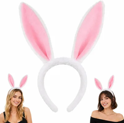 White Rabbit Bunny Ears Headband - Cosplay Halloween